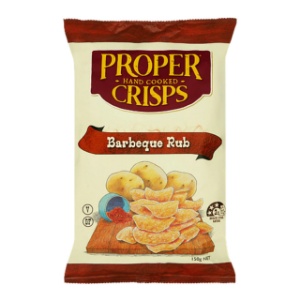 Picture of Proper Crisps Barbeque Chips 140GM