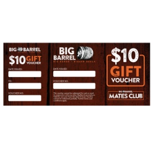 Picture of Big Barrel Gift Voucher $10.00