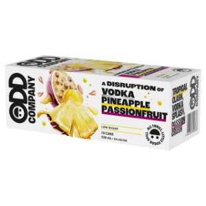 Picture of ODD Co Pineapple & Passionfruit 10pk Cans 330ml