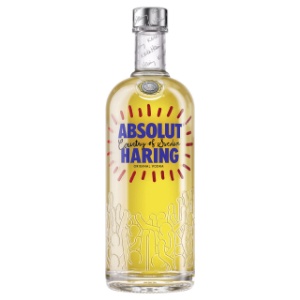 Picture of Absolut Haring Limited Edition Bottle Plain Vodka 1000ml